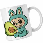 Casa si Gradina - Bucatarie si vesela - Cani si pahare - Cani si cesti - Cana Labubu Avocado CoolTrend, alba, 330ml - Infinity.ro