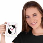 Casa si Gradina - Bucatarie si vesela - Cani si pahare - Cani si cesti - Cana Squishmallows Vacuta Connor CoolTrend, alba, 330ml - Infinity.ro