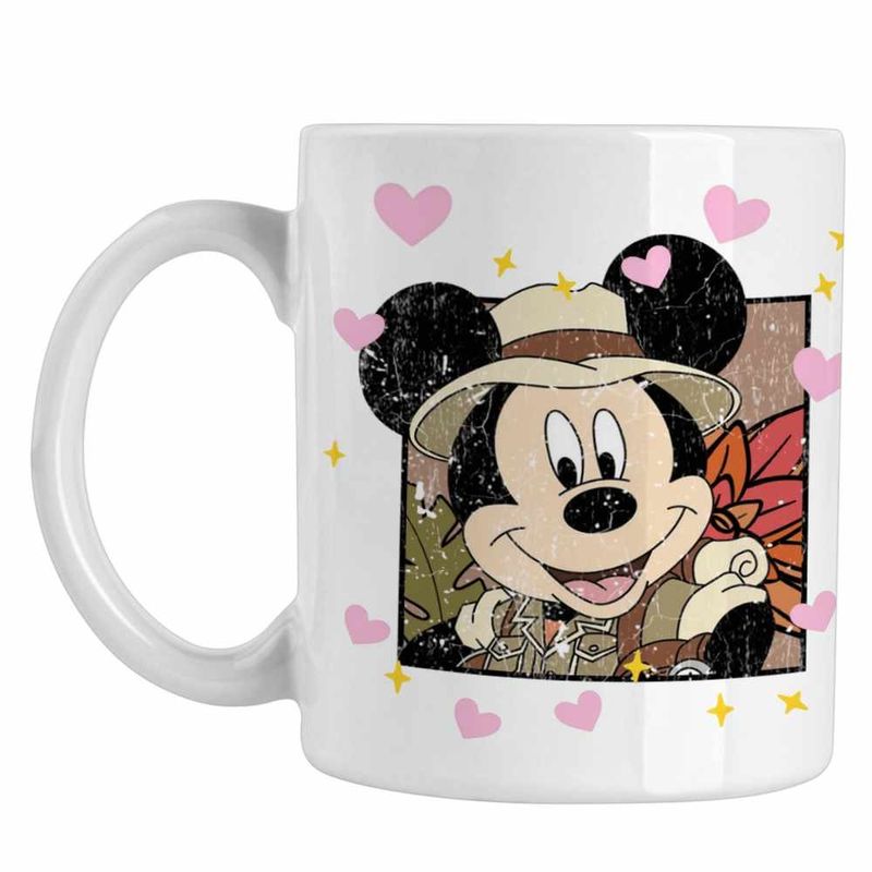 Casa si Gradina - Bucatarie si vesela - Cani si pahare - Cani si cesti - Cana Mickey Mouse Safari Get Wild CoolTrend, alba, 330ml - Infinity.ro