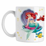 Casa si Gradina - Bucatarie si vesela - Cani si pahare - Cani si cesti - Cana Ariel Scoica Mica Sirena Disney CoolTrend, alba, 330ml - Infinity.ro