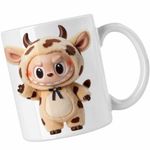 Casa si Gradina - Bucatarie si vesela - Cani si pahare - Cani si cesti - Cana Labubu Milka Cow CoolTrend, alba, 330ml - Infinity.ro