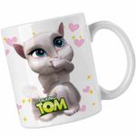 Casa si Gradina - Bucatarie si vesela - Cani si pahare - Cani si cesti - Cana Angela Talking Tom CoolTrend, alba, 330ml - Infinity.ro