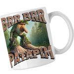 Casa si Gradina - Bucatarie si vesela - Cani si pahare - Cani si cesti - Cana Brr Brr Patapim Italian Tree Brainrot Meme CoolTrend, alba, 330ml - Infinity.ro