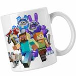 Casa si Gradina - Bucatarie si vesela - Cani si pahare - Cani si cesti - Cana Minecraft Robogobo CoolTrend, alba, 330ml - Infinity.ro
