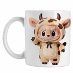 Casa si Gradina - Bucatarie si vesela - Cani si pahare - Cani si cesti - Cana Labubu Milka Cow CoolTrend, alba, 330ml - Infinity.ro