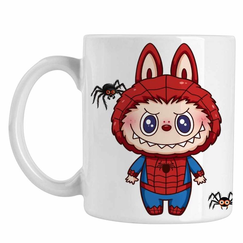 Casa si Gradina - Bucatarie si vesela - Cani si pahare - Cani si cesti - Cana Labubu Spiderman Marvel Spidey Paienjenel CoolTrend, alba, 330ml - Infinity.ro