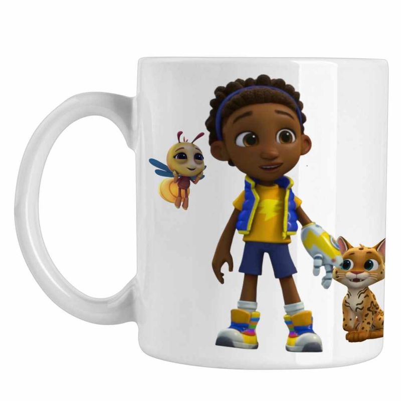 Casa si Gradina - Bucatarie si vesela - Cani si pahare - Cani si cesti - Cana Robogobo Dax Creator Lider CoolTrend, alba, 330ml - Infinity.ro
