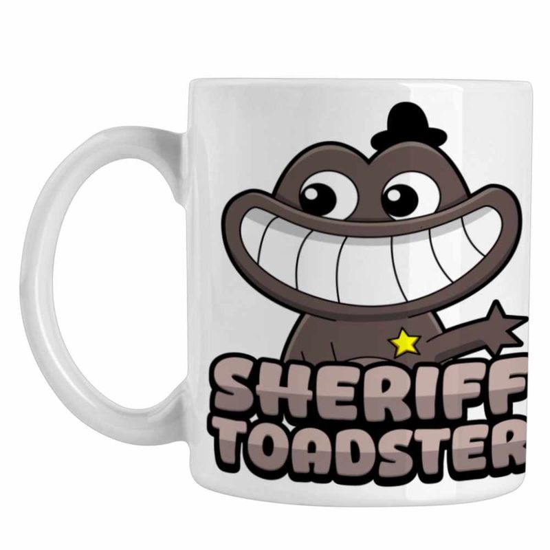 Casa si Gradina - Bucatarie si vesela - Cani si pahare - Cani si cesti - Cana Banban Sheriff Toadster Gradinita CoolTrend, alba, 330ml - Infinity.ro