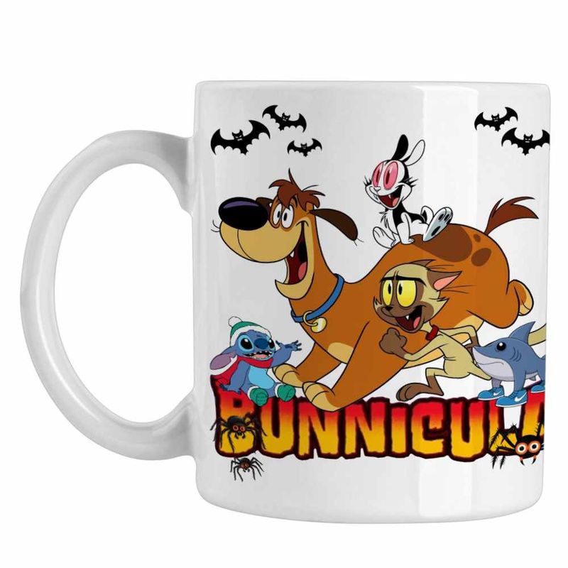 Casa si Gradina - Bucatarie si vesela - Cani si pahare - Cani si cesti - Cana Bunnicula Draculas Vampirul Iepuras CoolTrend, alba, 330ml,1 - Infinity.ro
