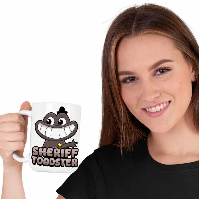 Casa si Gradina - Bucatarie si vesela - Cani si pahare - Cani si cesti - Cana Banban Sheriff Toadster Gradinita CoolTrend, alba, 330ml - Infinity.ro