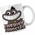 Casa si Gradina - Bucatarie si vesela - Cani si pahare - Cani si cesti - Cana Banban Sheriff Toadster Gradinita CoolTrend, alba, 330ml - Infinity.ro