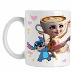 Casa si Gradina - Bucatarie si vesela - Cani si pahare - Cani si cesti - Cana Stitch Balerina Cappucina Tiktok CoolTrend, alba, 330ml - Infinity.ro