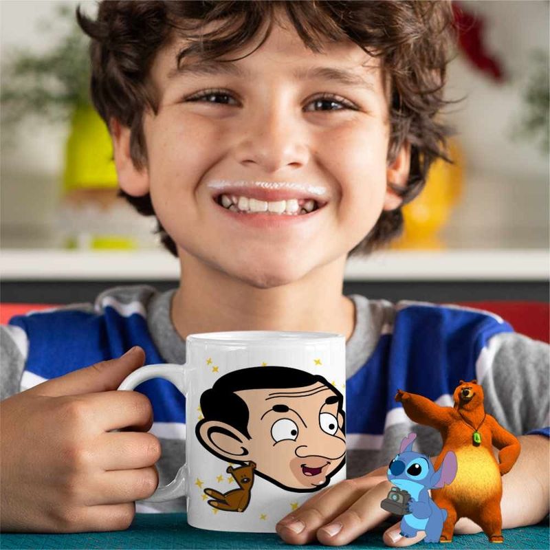 Casa si Gradina - Bucatarie si vesela - Cani si pahare - Cani si cesti - Cana Mr Bean Comic Cartoon CoolTrend, alba, 330ml - Infinity.ro
