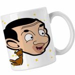 Casa si Gradina - Bucatarie si vesela - Cani si pahare - Cani si cesti - Cana Mr Bean Comic Cartoon CoolTrend, alba, 330ml - Infinity.ro