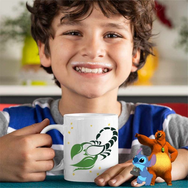 Casa si Gradina - Bucatarie si vesela - Cani si pahare - Cani si cesti - Cana Scorpion Horoscop Zodie Astrologie Scorpio CoolTrend, alba, 330ml - Infinity.ro