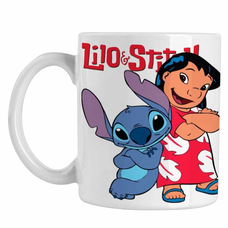 Casa si Gradina - Bucatarie si vesela - Cani si pahare - Cani si cesti - Cana Lilo and Stich Friends CoolTrend, alba, 330ml - Infinity.ro