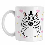 Casa si Gradina - Bucatarie si vesela - Cani si pahare - Cani si cesti - Cana Squishmallows Zebra Africa Savana CoolTrend, alba, 330ml - Infinity.ro