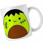Casa si Gradina - Bucatarie si vesela - Cani si pahare - Cani si cesti - Cana Squishmallows Frankenstein CoolTrend, alba, 330ml - Infinity.ro