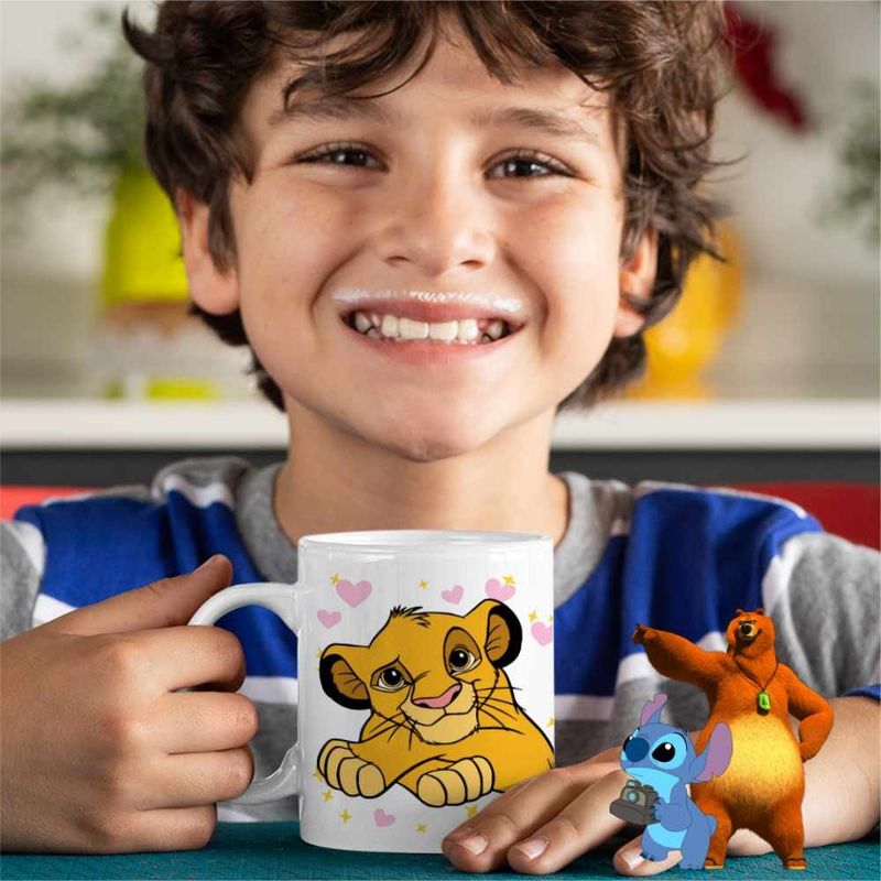 Casa si Gradina - Bucatarie si vesela - Cani si pahare - Cani si cesti - Cana Simba Lion King CoolTrend, alba, 330ml - Infinity.ro