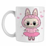 Casa si Gradina - Bucatarie si vesela - Cani si pahare - Cani si cesti - Cana Labubu Balerina Balet CoolTrend, alba, 330ml - Infinity.ro