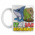 Casa si Gradina - Bucatarie si vesela - Cani si pahare - Cani si cesti - Cana Italian Tralelero Lirilira Brainrot Brain Rot CoolTrend, alba, 330ml - Infinity.ro