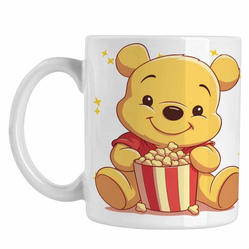 Casa si Gradina - Bucatarie si vesela - Cani si pahare - Cani si cesti - Cana Winnie the Pooh Popcorn CoolTrend, alba, 330ml - Infinity.ro