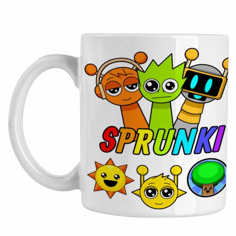 Casa si Gradina - Bucatarie si vesela - Cani si pahare - Cani si cesti - Cana Sprunki Music Maker Game CoolTrend, alba, 330ml - Infinity.ro