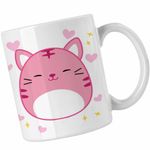 Casa si Gradina - Bucatarie si vesela - Cani si pahare - Cani si cesti - Cana Squishmallows Pisica Adorable CoolTrend, alba, 330ml - Infinity.ro