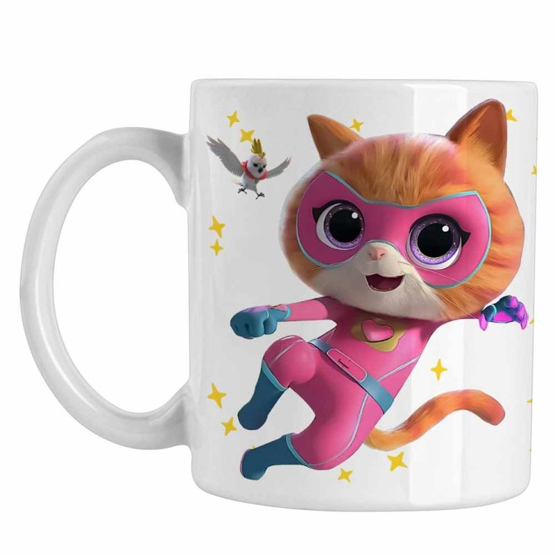 Casa si Gradina - Bucatarie si vesela - Cani si pahare - Cani si cesti - Cana Super Pisicute Ginny SuperKitties CoolTrend, alba, 330ml - Infinity.ro
