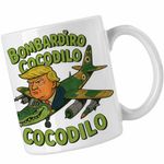 Casa si Gradina - Bucatarie si vesela - Cani si pahare - Cani si cesti - Cana Cocodilo Donald Trump Brainrot Brain Rot CoolTrend, alba, 330ml - Infinity.ro