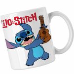 Casa si Gradina - Bucatarie si vesela - Cani si pahare - Cani si cesti - Cana Stitch Chitara CoolTrend, alba, 330ml - Infinity.ro