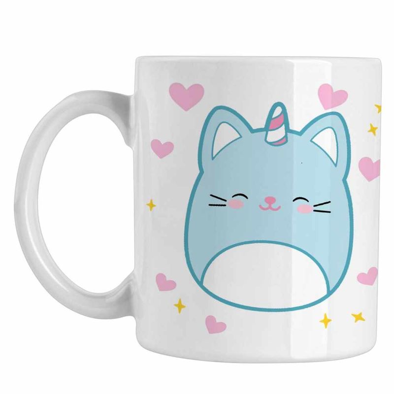 Casa si Gradina - Bucatarie si vesela - Cani si pahare - Cani si cesti - Cana Squishmallows Unicorn CoolTrend, alba, 330ml - Infinity.ro