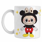 Casa si Gradina - Bucatarie si vesela - Cani si pahare - Cani si cesti - Cana Labubu Mickey Mouse CoolTrend, alba, 330ml - Infinity.ro