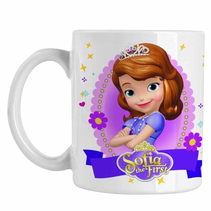 Casa si Gradina - Bucatarie si vesela - Cani si pahare - Cani si cesti - Cana Printesa Sofia the First CoolTrend, alba, 330ml - Infinity.ro