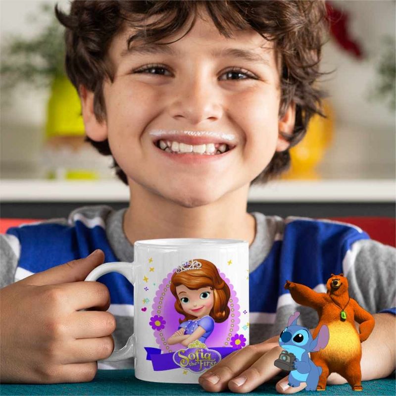 Casa si Gradina - Bucatarie si vesela - Cani si pahare - Cani si cesti - Cana Printesa Sofia the First CoolTrend, alba, 330ml - Infinity.ro