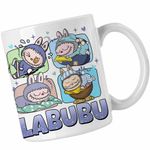 Casa si Gradina - Bucatarie si vesela - Cani si pahare - Cani si cesti - Cana Labubu Cute Baby CoolTrend, alba, 330ml - Infinity.ro