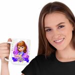 Casa si Gradina - Bucatarie si vesela - Cani si pahare - Cani si cesti - Cana Printesa Sofia the First CoolTrend, alba, 330ml - Infinity.ro