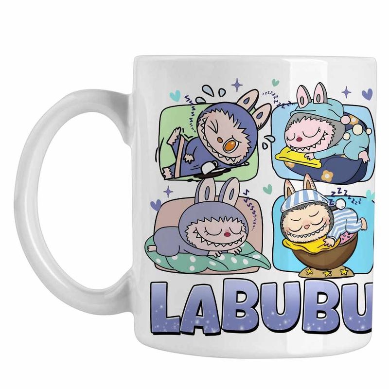 Casa si Gradina - Bucatarie si vesela - Cani si pahare - Cani si cesti - Cana Labubu Cute Baby CoolTrend, alba, 330ml - Infinity.ro
