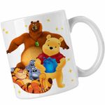 Casa si Gradina - Bucatarie si vesela - Cani si pahare - Cani si cesti - Cana Grizzy Lemingii Winnie the Pooh CoolTrend, alba, 330ml - Infinity.ro