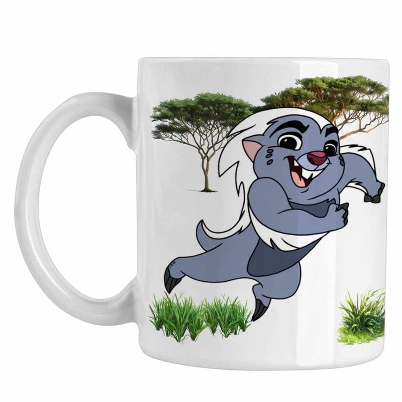 Casa si Gradina - Bucatarie si vesela - Cani si pahare - Cani si cesti - Cana Bunga Garda Felina Lion Guard CoolTrend, alba, 330ml - Infinity.ro