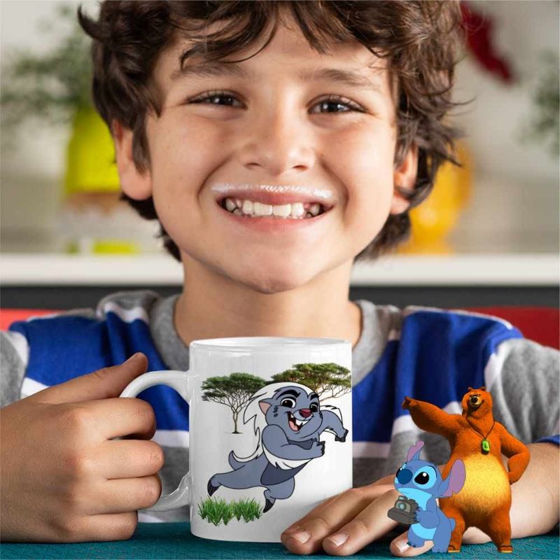Casa si Gradina - Bucatarie si vesela - Cani si pahare - Cani si cesti - Cana Bunga Garda Felina Lion Guard CoolTrend, alba, 330ml - Infinity.ro