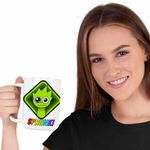 Casa si Gradina - Bucatarie si vesela - Cani si pahare - Cani si cesti - Cana Sprunki Lime Square Music Game CoolTrend, alba, 330ml - Infinity.ro