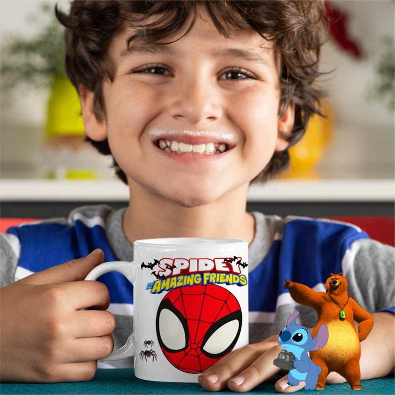 Casa si Gradina - Bucatarie si vesela - Cani si pahare - Cani si cesti - Cana Paienjenel Spidey and his amazing friends CoolTrend, alba, 330ml - Infinity.ro