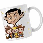Casa si Gradina - Bucatarie si vesela - Cani si pahare - Cani si cesti - Cana Mr Bean Labubu CoolTrend, alba, 330ml - Infinity.ro