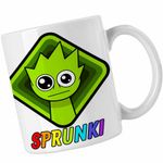 Casa si Gradina - Bucatarie si vesela - Cani si pahare - Cani si cesti - Cana Sprunki Lime Square Music Game CoolTrend, alba, 330ml - Infinity.ro