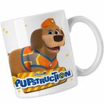 Casa si Gradina - Bucatarie si vesela - Cani si pahare - Cani si cesti - Cana Pupstruction Tank Catelusi Constructori Desene CoolTrend, alba, 330ml - Infinity.ro