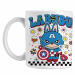 Casa si Gradina - Bucatarie si vesela - Cani si pahare - Cani si cesti - Cana Labubu Captain America CoolTrend, alba, 330ml - Infinity.ro