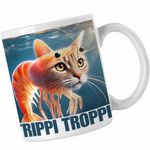 Casa si Gradina - Bucatarie si vesela - Cani si pahare - Cani si cesti - Cana Trippi Troppi  Italian Meme Brainrot Brain Rot CoolTrend, alba, 330ml - Infinity.ro