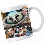 Casa si Gradina - Bucatarie si vesela - Cani si pahare - Cani si cesti - Cana Vaca Saturno Saturnita Italian Meme Brainrot Brain Rot CoolTrend, alba, 330ml - Infinity.ro