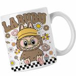 Casa si Gradina - Bucatarie si vesela - Cani si pahare - Cani si cesti - Cana Labubu Nerd Power, CoolTrend, alba, 330ml - Infinity.ro